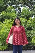 Muse Maroon Long Sleeve Kurti